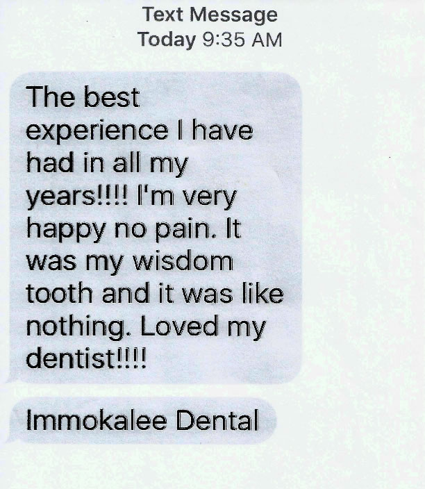 Patient review screenshot — EV